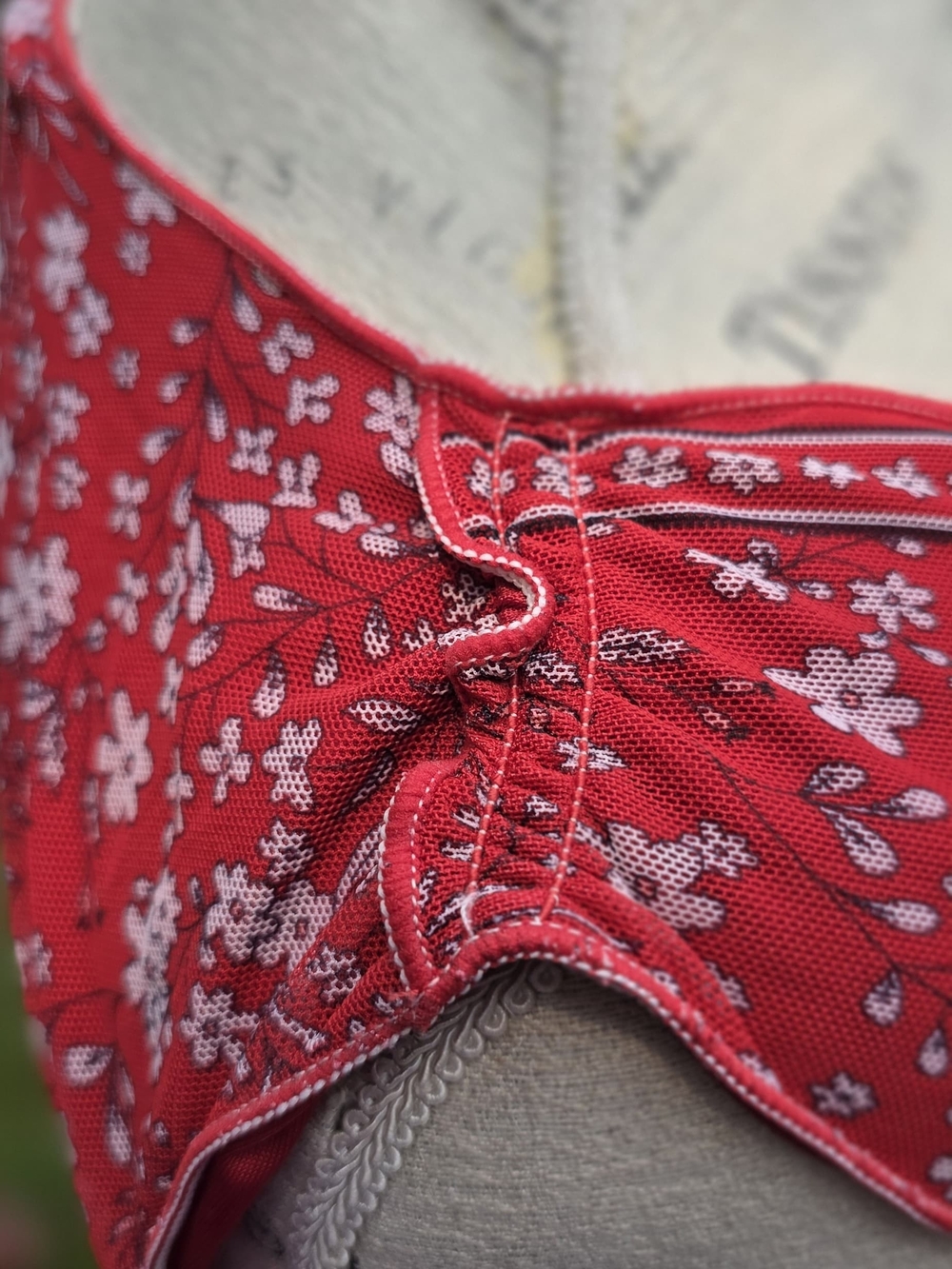 Max Studio Red Floral Wrap Midi Dress - Picture 5 of 6